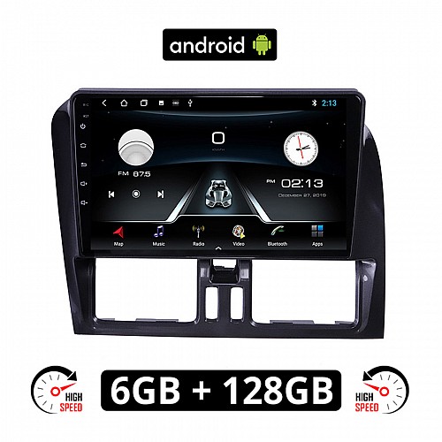 VOLVO XC60 (2009 - 2017) Android οθόνη αυτοκίνητου 6GB με GPS WI-FI (ηχοσύστημα αφής 9" ιντσών OEM Youtube Playstore MP3 USB Radio Bluetooth Mirrorlink εργοστασιακή, 4x60W, AUX, μαύρο, black)
