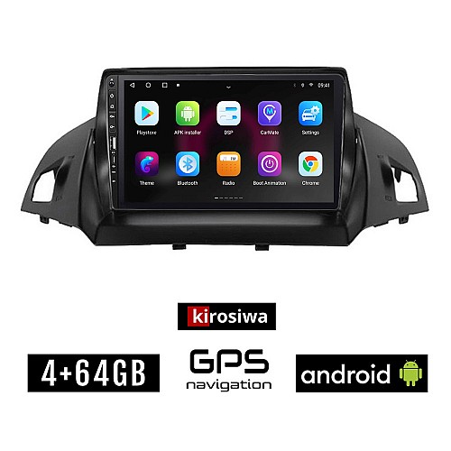 FORD KUGA (μετά το 2013) Android οθόνη αυτοκίνητου 4GB με GPS WI-FI (ηχοσύστημα αφής 9" ιντσών OEM Youtube Playstore MP3 USB Radio Bluetooth Mirrorlink εργοστασιακή, 4x60W, Navi)