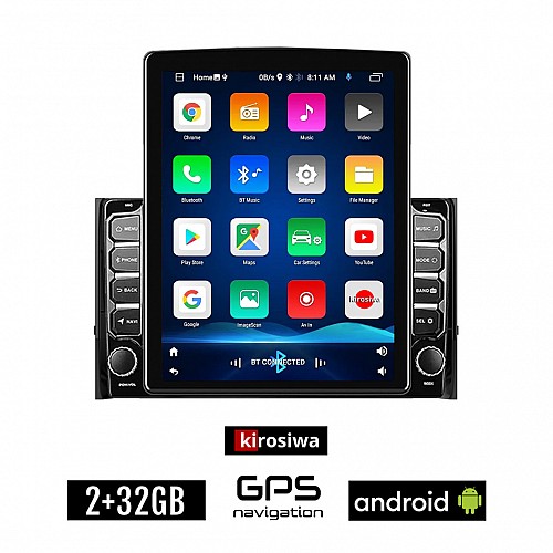 KIROSIWA SKODA KODIAQ (μετά το 2016) Android οθόνη αυτοκίνητου 2GB με GPS WI-FI (ηχοσύστημα αφής 9.7" ιντσών OEM Youtube Playstore MP3 USB Radio Bluetooth Mirrorlink εργοστασιακή, 4x60W, AUX)