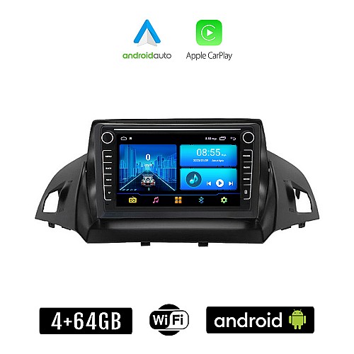 FORD C-MAX (μετά το 2011) Android οθόνη αυτοκίνητου 4+64GB με GPS WI-FI (ηχοσύστημα αφής 8" ιντσών 4GB CarPlay Android Auto Car Play Youtube Playstore MP3 USB Radio Bluetooth Mirrorlink εργοστασιακή, 4x60W, Navi)