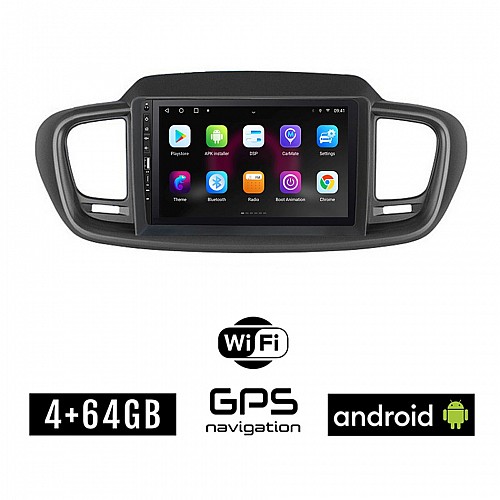 KIA SORENTO (2015 - 2020) Android οθόνη αυτοκίνητου 4GB με GPS WI-FI (ηχοσύστημα αφής 9" ιντσών OEM Youtube Playstore MP3 USB Radio Bluetooth Mirrorlink εργοστασιακή, 4x60W, Navi)