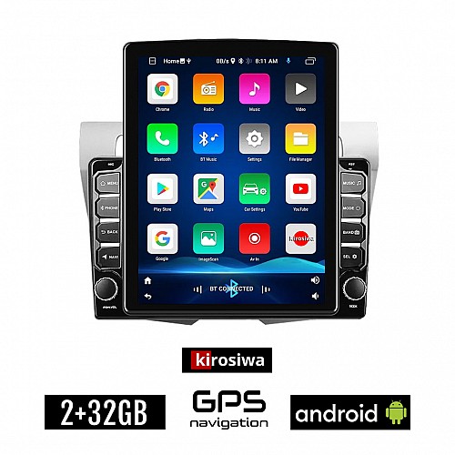 KIROSIWA KIA PICANTO (2008 - 2011) Android οθόνη αυτοκίνητου 2GB με GPS WI-FI (ηχοσύστημα αφής 9.7" ιντσών OEM Youtube Playstore MP3 USB Radio Bluetooth Mirrorlink εργοστασιακή, 4x60W, AUX)