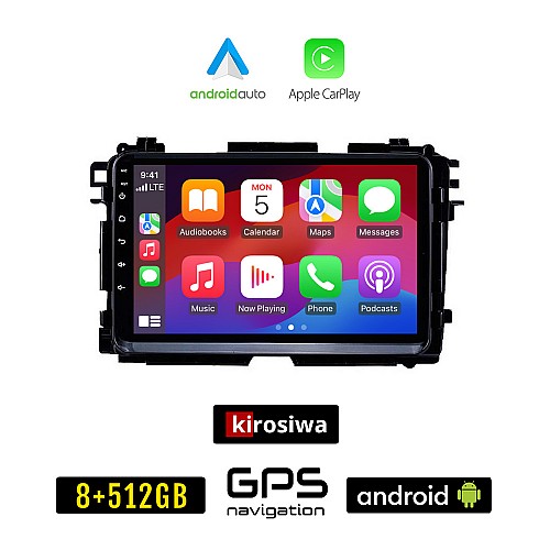 KIROSIWA HONDA HRV (μετά το 2015) Android οθόνη αυτοκίνητου 8GB + 256GB με GPS WI-FI (ηχοσύστημα αφής 9" ιντσών OEM Android Auto Apple Carplay Youtube Playstore MP3 USB Radio Bluetooth Mirrorlink εργοστασιακή, 4x60W, AUX)
