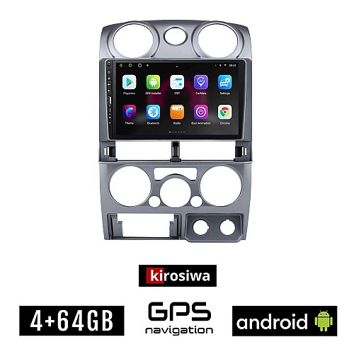 ISUZU D-MAX (2008-2012) Android οθόνη αυτοκίνητου 4GB με GPS WI-FI (ηχοσύστημα αφής 9" ιντσών OEM Youtube Playstore MP3 USB Radio Bluetooth Mirrorlink εργοστασιακή, 4x60W, Navi)