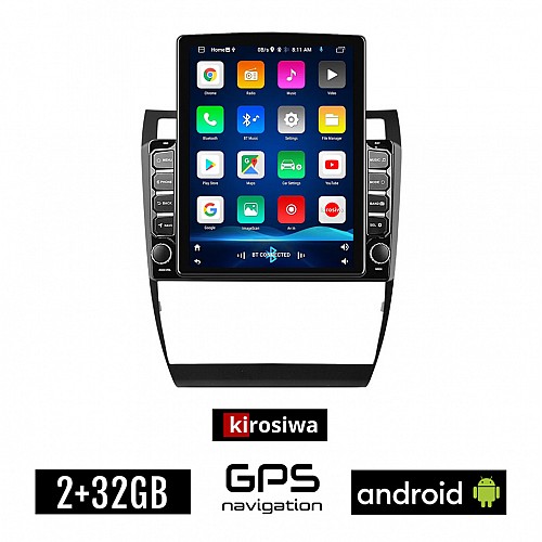 KIROSIWA AUDI A6 (1998-2005) Android οθόνη αυτοκίνητου 2GB με GPS WI-FI (ηχοσύστημα αφής 9.7" ιντσών OEM Youtube Playstore MP3 USB Radio Bluetooth Mirrorlink εργοστασιακή, 4x60W AUX)