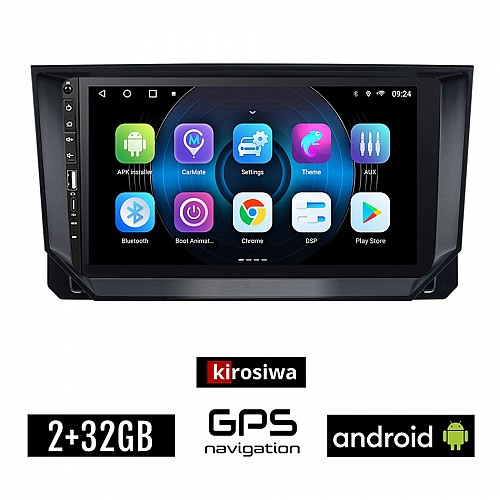 SEAT IBIZA (μετά το 2018) Android οθόνη αυτοκίνητου 2GB με GPS WI-FI (ηχοσύστημα αφής 9" ιντσών OEM Youtube Playstore MP3 USB Radio Bluetooth Mirrorlink εργοστασιακή, 4x60W, Navi) WR7078331