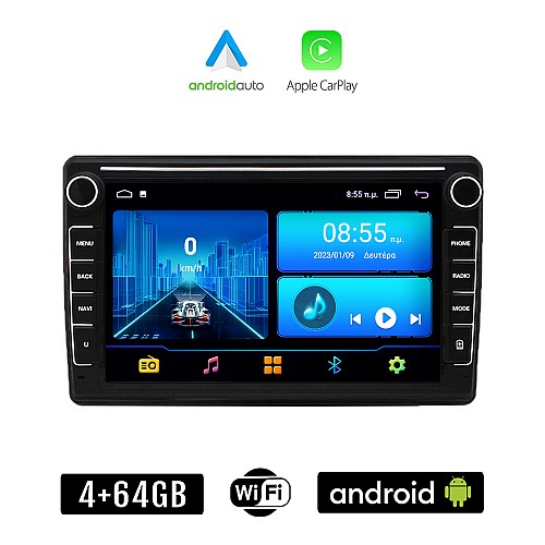 FIAT DUCATO (2006-2011) Android οθόνη αυτοκίνητου 4+64GB με GPS WI-FI (ηχοσύστημα αφής 8" ιντσών 4GB CarPlay Android Auto Car Play Youtube Playstore MP3 USB Radio Bluetooth Mirrorlink εργοστασιακή, 4x60W, Navi)