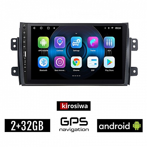 FIAT SEDICI (μετά το 2005) Android οθόνη αυτοκίνητου 2GB με GPS WI-FI (ηχοσύστημα αφής 9" ιντσών OEM Youtube Playstore MP3 USB Radio Bluetooth Mirrorlink εργοστασιακή, Navi, 4x60W) WR7078065