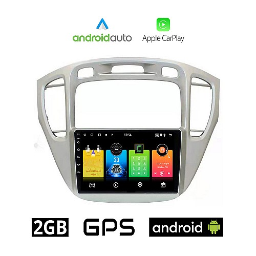 TOYOTA HIGHLANDER (2002 - 2009) Android οθόνη αυτοκίνητου 2GB με GPS WI-FI (ηχοσύστημα αφής 9" ιντσών OEM Android Auto Apple Carplay Youtube Playstore MP3 USB Radio Bluetooth Mirrorlink εργοστασιακή 4x60W, AUX)