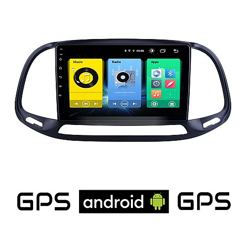 FIAT DOBLO (μετά το 2015) Android οθόνη αυτοκίνητου με GPS WI-FI (ηχοσύστημα αφής 9" ιντσών OEM Youtube Playstore MP3 USB Radio Bluetooth Mirrorlink εργοστασιακή, 4x60W, AUX) FR47