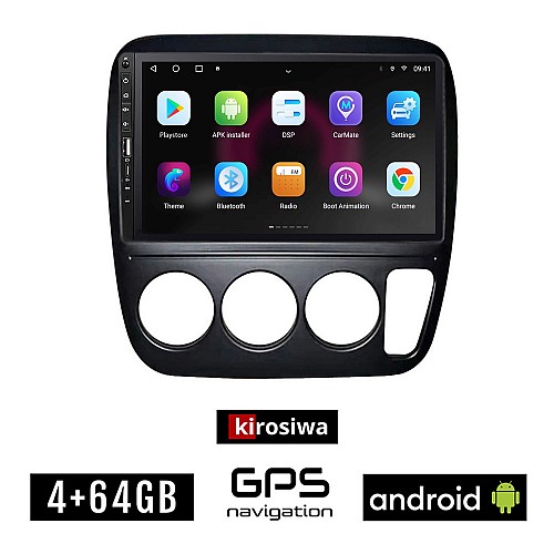 HONDA CRV (1996-2006) A/C Android οθόνη αυτοκίνητου 4GB με GPS WI-FI (ηχοσύστημα αφής 9" ιντσών OEM Youtube Playstore MP3 USB Radio Bluetooth Mirrorlink εργοστασιακή, 4x60W, Navi)