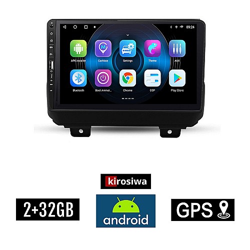 JEEP CHEROKEE (2007-2014) Android οθόνη αυτοκίνητου 2GB με GPS WI-FI (ηχοσύστημα αφής 9" ιντσών OEM Youtube Playstore MP3 USB Radio Bluetooth Mirrorlink εργοστασιακή, 4x60W, Navi)