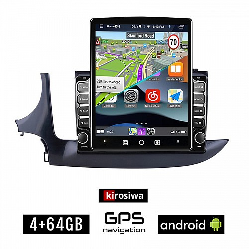 KIROSIWA OPEL MOKKA (μετά το 2016) Android οθόνη αυτοκίνητου 4GB με GPS WI-FI (ηχοσύστημα αφής 9.7" ιντσών OEM Youtube Playstore MP3 USB Radio 4+64GB Bluetooth Mirrorlink εργοστασιακή, 4x60W, AUX)