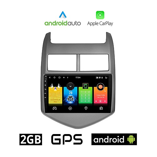 CHEVROLET AVEO (μετά το 2011) Android οθόνη αυτοκίνητου 2GB με GPS WI-FI (ηχοσύστημα αφής 9" ιντσών OEM Android Auto Apple Carplay Youtube Playstore MP3 USB Radio Bluetooth Mirrorlink εργοστασιακή, 4x60W, AUX)