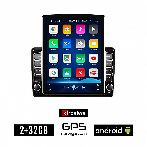 KIROSIWA FIAT DUCATO (2006-2011) Android οθόνη αυτοκίνητου 2GB με GPS WI-FI (ηχοσύστημα αφής 9.7" ιντσών OEM Youtube Playstore MP3 USB Radio Bluetooth Mirrorlink εργοστασιακή, 4x60W, AUX)