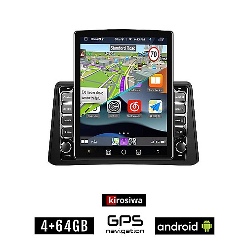 KIROSIWA OPEL MOKKA (2012-2015) Android οθόνη αυτοκίνητου 4GB με GPS WI-FI (ηχοσύστημα αφής 9.7" ιντσών OEM Youtube Playstore MP3 USB Radio 4+64GB Bluetooth Mirrorlink εργοστασιακή, 4x60W, AUX)