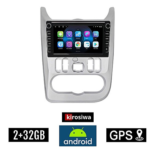 DACIA DUSTER - LOGAN - SANDERO 2006-2012 Android οθόνη αυτοκίνητου 2GB με GPS WI-FI (ηχοσύστημα αφής 8" ιντσών OEM Youtube Playstore MP3 USB Radio Bluetooth Mirrorlink εργοστασιακή, 4x60W, Navi)