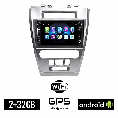 FORD FUSION 2012-2017 Android οθόνη αυτοκίνητου 2GB με GPS WI-FI (ηχοσύστημα αφής 8" ιντσών OEM Youtube Playstore MP3 USB Radio Bluetooth Mirrorlink εργοστασιακή, 4x60W)