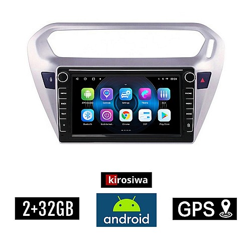 CITROEN ELYSEE (μετά το 2012) Android οθόνη αυτοκίνητου 2GB με GPS WI-FI (ηχοσύστημα αφής 8" ιντσών OEM Youtube Playstore MP3 USB Radio Bluetooth Mirrorlink εργοστασιακή, 4x60W, Navi)