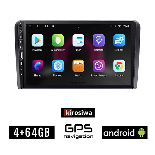 PEUGEOT 308 (μετά το 2013) Android οθόνη αυτοκίνητου 4GB με GPS WI-FI (ηχοσύστημα αφής 9" ιντσών OEM Youtube Playstore MP3 USB Radio Bluetooth Mirrorlink εργοστασιακή, 4x60W, Navi)
