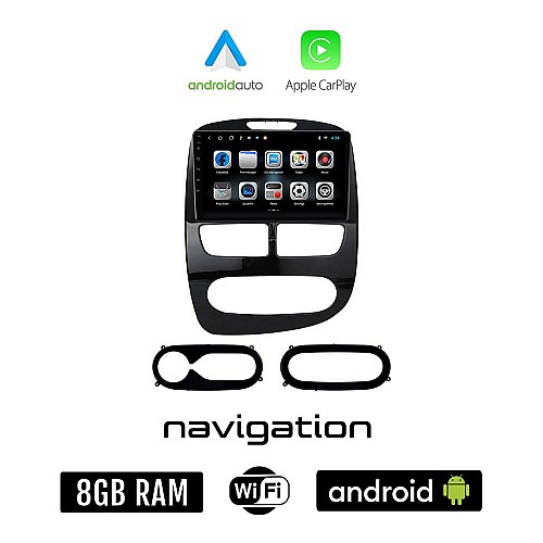 RENAULT CLIO (2012 - 2015) Android οθόνη αυτοκίνητου 8GB + 128GB με GPS WI-FI (ηχοσύστημα αφής 10" ιντσών OEM Android Auto Apple Carplay Youtube Playstore MP3 USB Radio Bluetooth Mirrorlink εργοστασιακή, 4x60W)