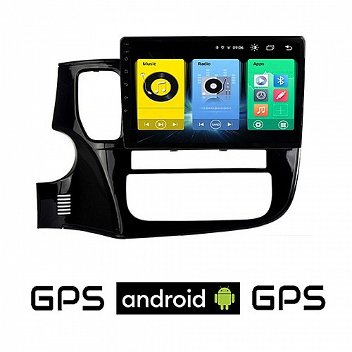 MITSUBISHI OUTLANDER (μετά το 2013) Android οθόνη αυτοκίνητου με GPS WI-FI (ηχοσύστημα αφής 10" ιντσών OEM Youtube Playstore MP3 USB Radio Bluetooth Mirrorlink εργοστασιακή, 4x60W, AUX, μαύρο)
