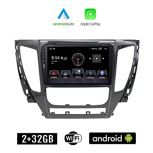 MITSUBISHI PAJERO (μετά το 2013) Android οθόνη αυτοκίνητου 2+32GB με GPS WI-FI (ηχοσύστημα αφής 9" ιντσών Apple CarPlay Android Auto 2GB Car Play Youtube Playstore MP3 USB Radio Bluetooth Mirrorlink εργοστασιακή, 4x60W, Navi)