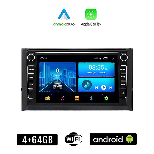 SKODA KAROQ (μετά το 2017) Android οθόνη αυτοκίνητου 4+64GB με GPS WI-FI (ηχοσύστημα αφής 8" ιντσών 4GB CarPlay Android Auto Car Play Youtube Playstore MP3 USB Radio Bluetooth Mirrorlink εργοστασιακή, 4x60W, Navi)