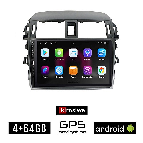 TOYOTA COROLLA (2006 - 2012) Android οθόνη αυτοκίνητου 4GB με GPS WI-FI ( TOYOTA ηχοσύστημα αφής 9" ιντσών OEM Youtube Playstore MP3 USB Radio Bluetooth Mirrorlink  εργοστασιακή, 4 x 60W, Navi)
