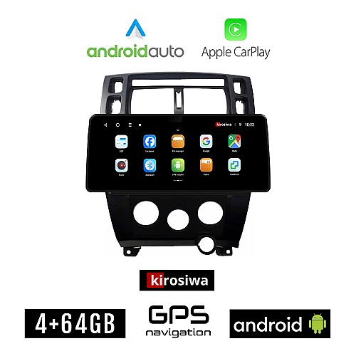 KIROSIWA HYUNDAI TUCSON (2004 - 2010) A/C Android οθόνη αυτοκίνητου 4GB (+64GB) με GPS WI-FI (ηχοσύστημα αφής 12.3" ιντσών OEM Android Auto Apple Carplay Youtube Playstore MP3 USB Radio Bluetooth Mirrorlink εργοστασιακή 4x60W canbus 12,3 ιντσών)