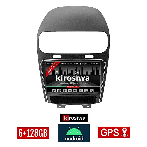 KIROSIWA 6+128GB FIAT FREEMONT (μετά το 2008) Android οθόνη αυτοκίνητου 6GB με GPS WI-FI (ηχοσύστημα αφής 9" ιντσών OEM Youtube Playstore MP3 USB Radio Bluetooth Mirrorlink DSP Apple Carplay Android Auto 4G SIM card 4x60W) AR-1121