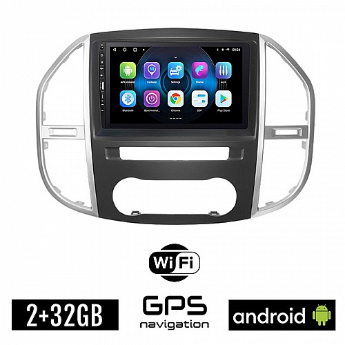 MERCEDES VITO (μετά το 2015) Android οθόνη αυτοκίνητου 2GB με GPS WI-FI (ηχοσύστημα αφής 9" ιντσών OEM Youtube Playstore MP3 USB Radio Bluetooth Mirrorlink εργοστασιακή, 4x60W, Benz) WR7078239