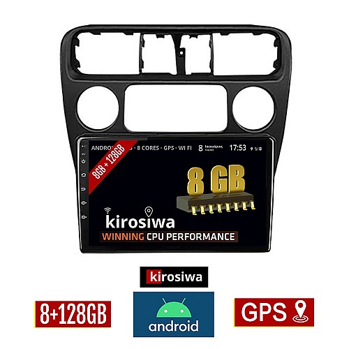 KIROSIWA 8GB + 128GB HONDA ACCORD COUPE (1998-2004) Android οθόνη αυτοκίνητου με GPS WI-FI (ηχοσύστημα αφής 9" ιντσών OEM Youtube Playstore MP3 USB Radio Bluetooth Mirrorlink DSP Apple Carplay Android Auto 4G Sim Card 4x60W, AUX) GX-9401
