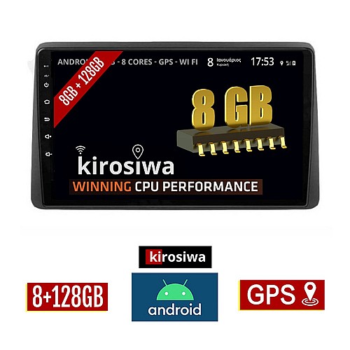 KIROSIWA 8GB + 128GB NISSAN NAVARA D22 (1998-2004) Android οθόνη αυτοκίνητου με GPS WI-FI (ηχοσύστημα αφής 10" ιντσών Youtube MP3 USB Radio Bluetooth Mirrorlink DSP Apple Carplay Android Auto 4x60W)