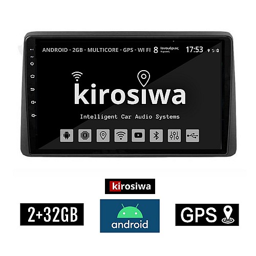 KIROSIWA 2+32GB NISSAN NAVARA D22 (1998-2004) Android οθόνη αυτοκίνητου 2GB με GPS WI-FI (ηχοσύστημα αφής 10" ιντσών Youtube Playstore MP3 USB Radio Bluetooth Mirrorlink εργοστασιακή, 4x60W, AUX)