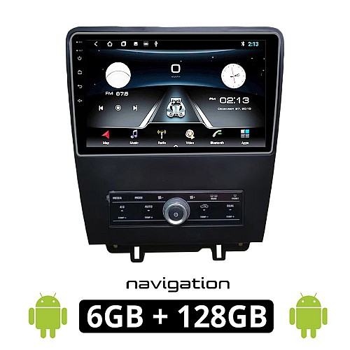 FORD MUSTANG (2010 - 2015) Android οθόνη αυτοκίνητου 6GB με GPS WI-FI (ηχοσύστημα αφής 9" ιντσών OEM Youtube Playstore MP3 USB Radio Bluetooth Mirrorlink εργοστασιακή, 4x60W, AUX) FR216-6GB