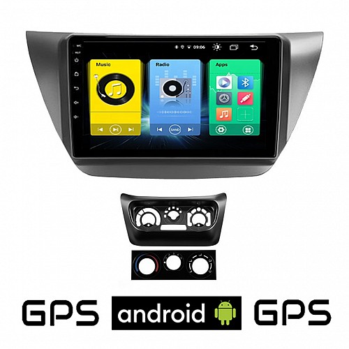 MITSUBISHI LANCER (2000 - 2007) Android οθόνη αυτοκίνητου με GPS WI-FI (ηχοσύστημα αφής 9" ιντσών OEM Youtube Playstore MP3 USB Radio Bluetooth Mirrorlink εργοστασιακή, 4x60W, AUX) MIT508