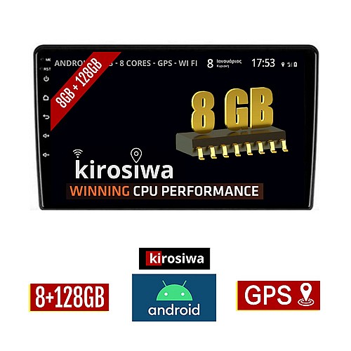 KIROSIWA 8GB + 128GB SSANGYONG REXTON (2002-2006) Android οθόνη αυτοκίνητου με GPS WI-FI (ηχοσύστημα αφής 9" ιντσών OEM Youtube Playstore MP3 USB Radio Bluetooth Mirrorlink DSP Apple Carplay Android Auto 4G Sim Card 4x60W) RL-1586