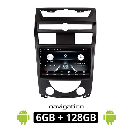 SSANGYONG REXTON (2006-2015) Android οθόνη αυτοκίνητου 6GB με GPS WI-FI (ηχοσύστημα αφής 9" ιντσών OEM Youtube Playstore MP3 USB Radio Bluetooth Mirrorlink εργοστασιακή, 4x60W, AUX) SS25-6GB