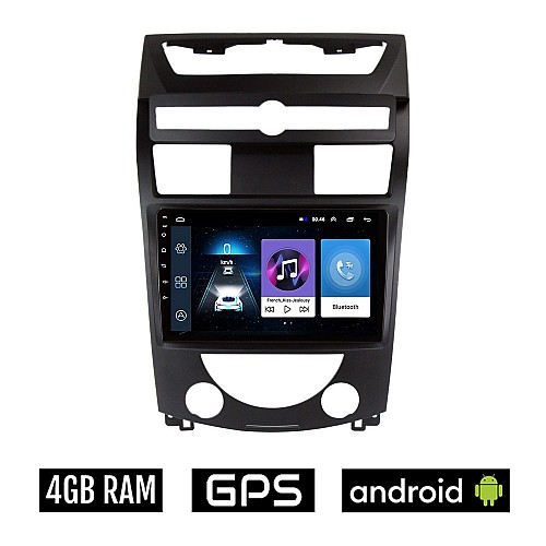 SSANGYONG REXTON (2006-2015) Android οθόνη αυτοκίνητου 4GB με GPS WI-FI (ηχοσύστημα αφής 9" ιντσών OEM Youtube Playstore MP3 USB Radio Bluetooth Mirrorlink εργοστασιακή, 4x60W, AUX) SS25-4GB