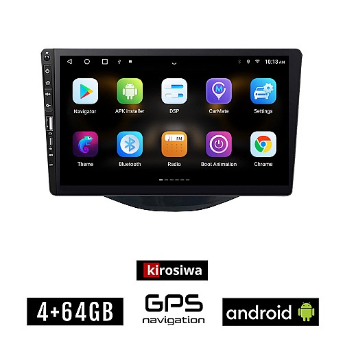 PEUGEOT 108 (μετά το 2014) Android οθόνη αυτοκίνητου 4GB με GPS WI-FI (ηχοσύστημα αφής 9" ιντσών Youtube Playstore MP3 USB Radio Bluetooth Mirrorlink εργοστασιακή, 4x60W, Navi)