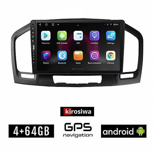 OPEL INSIGNIA (2008 - 2013) Android οθόνη αυτοκίνητου 4GB με GPS WI-FI (ηχοσύστημα αφής 9" ιντσών OEM Youtube Playstore MP3 USB Radio Bluetooth Mirrorlink εργοστασιακή 4x60W, Navi)