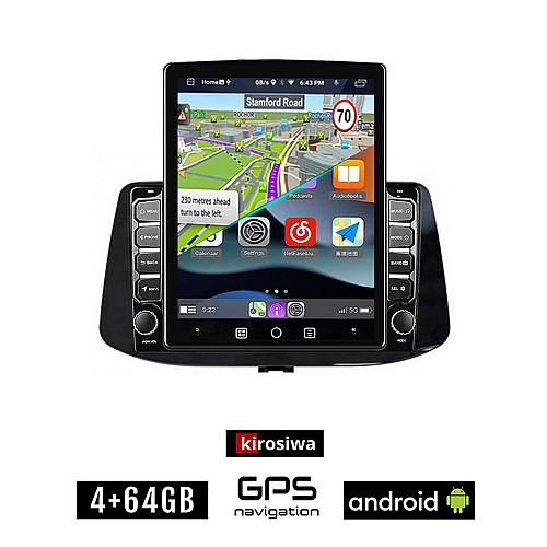 KIROSIWA HYUNDAI i30 (μετά το 2018) Android οθόνη αυτοκίνητου με GPS WI-FI 4GB (ηχοσύστημα αφής 9.7" ιντσών OEM Youtube Playstore MP3 USB Radio 4+64GB Bluetooth Mirrorlink εργοστασιακή, 4x60W, AUX)