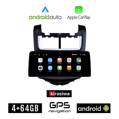 KIROSIWA CHEVROLET AVEO (2014-2017) Android οθόνη αυτοκίνητου 4GB (+64GB) με GPS WI-FI (ηχοσύστημα αφής 12.3" ιντσών OEM Android Auto Apple Carplay Youtube Playstore MP3 USB Radio Bluetooth Mirrorlink εργοστασιακή, 4x60W canbus 12,3 ιντσών)