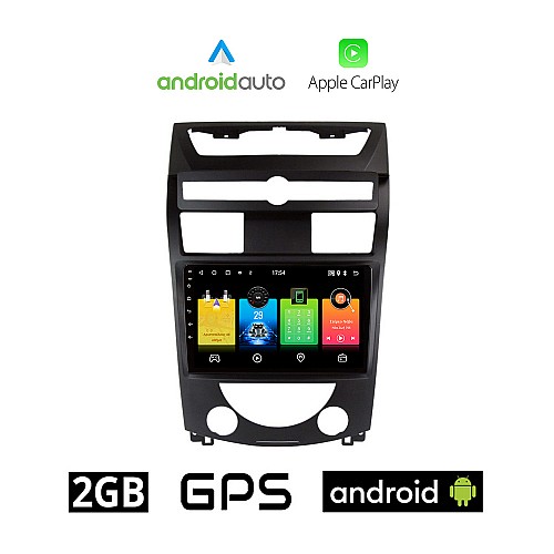 SSANGYONG REXTON (2006-2015) Android οθόνη αυτοκίνητου 2GB με GPS WI-FI (ηχοσύστημα αφής 9" ιντσών OEM Android Auto Apple Carplay Youtube Playstore MP3 USB Radio Bluetooth Mirrorlink εργοστασιακή, 4x60W, AUX)