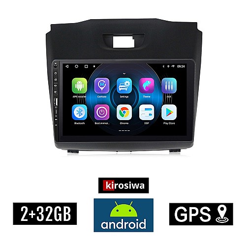 ISUZU D-MAX (2012 - 2020) Android οθόνη αυτοκίνητου 2GB με GPS WI-FI (ηχοσύστημα αφής 9" ιντσών OEM Youtube Playstore MP3 USB Radio Bluetooth Mirrorlink εργοστασιακή, 4x60W, Navi) WR7078151