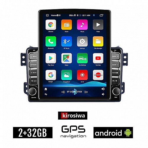 KIROSIWA SUZUKI SPLASH (μετά το 2008) Android οθόνη αυτοκίνητου 2GB με GPS WI-FI (ηχοσύστημα αφής 9.7" ιντσών OEM Youtube Playstore MP3 USB Radio Bluetooth Mirrorlink εργοστασιακή 4x60W, AUX)