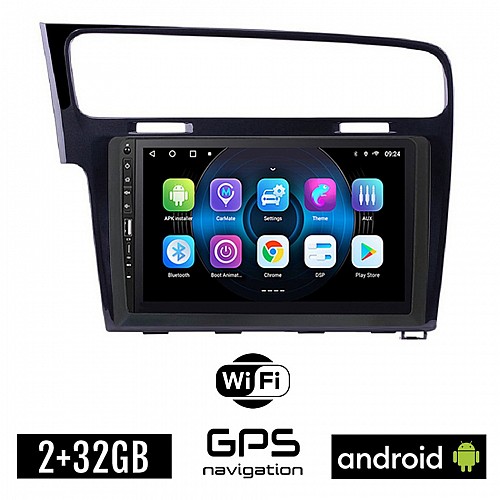 VOLKSWAGEN VW GOLF 7 (μετά το 2013) Android οθόνη αυτοκίνητου 2GB με GPS WI-FI (ηχοσύστημα αφής 9" ιντσών OEM Youtube Playstore MP3 USB Radio Bluetooth Mirrorlink, 4x60W, μαύρο) WR7078424