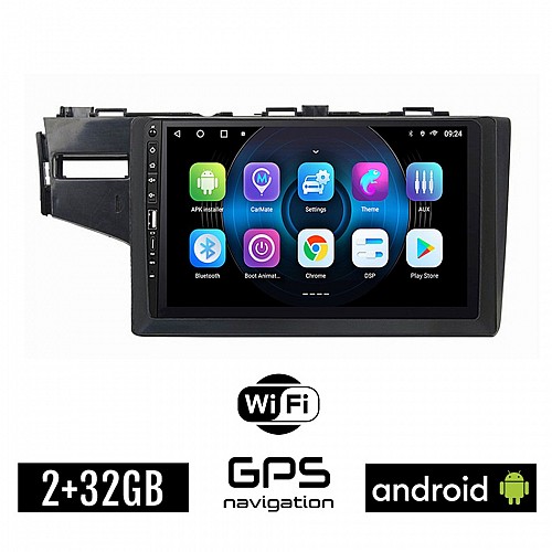 HONDA JAZZ (μετά το 2013) Android οθόνη αυτοκίνητου 2GB με GPS WI-FI (ηχοσύστημα αφής 9" ιντσών OEM Youtube Playstore MP3 USB Radio Bluetooth Mirrorlink εργοστασιακή, 4x60W, Navi) WR7078120