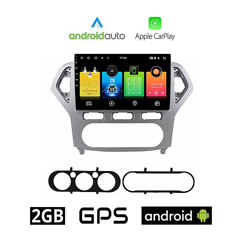 FORD MONDEO (2007 - 2010) Android οθόνη αυτοκίνητου 2GB με GPS WI-FI (ηχοσύστημα αφής 10" ιντσών OEM Android Auto Apple Carplay Youtube Playstore MP3 USB Radio Bluetooth Mirrorlink εργοστασιακή, 4x60W, AUX)